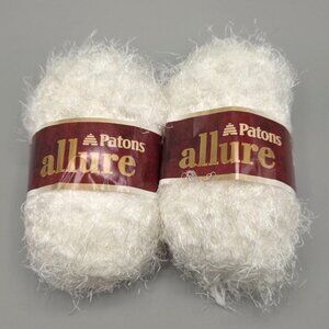 Patons Allure Yarn Diamond Bulky 100% Nylon 100 Grams Total 2 Skeins